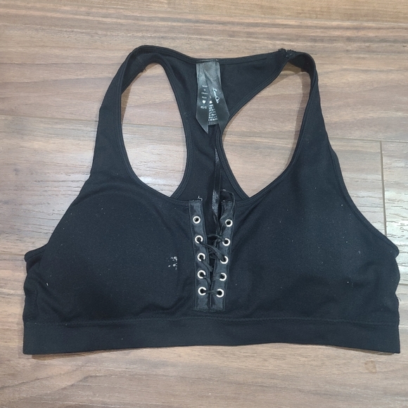 Luna Chix lace up bra top. Medium, - Picture 3 of 5